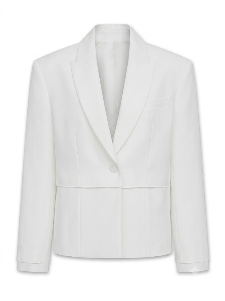 Crush convertible cream jacket