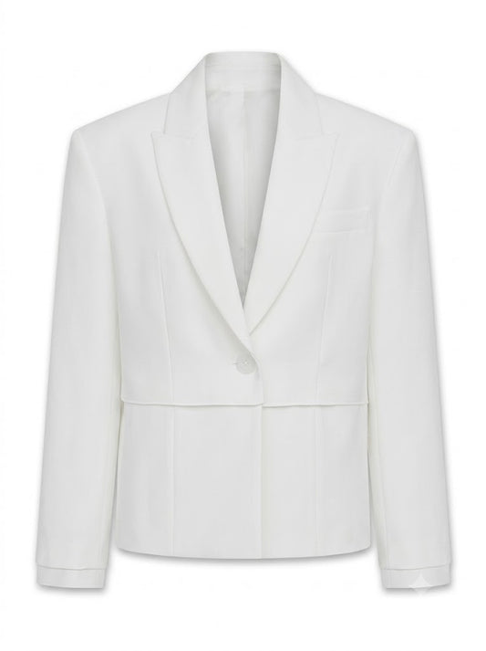 Crush convertible cream jacket