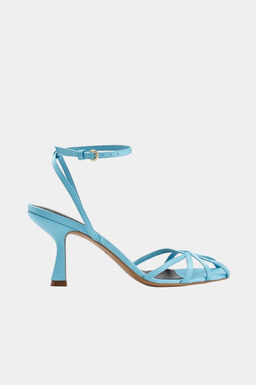 Leona blue leather sandals
