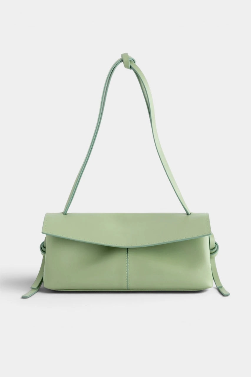 Light green leather Rebecca Baguette 29 bag