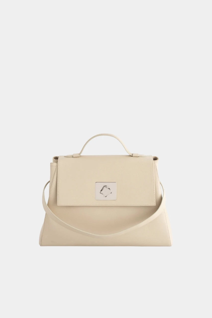 Light beige leather bag Ernestina 33