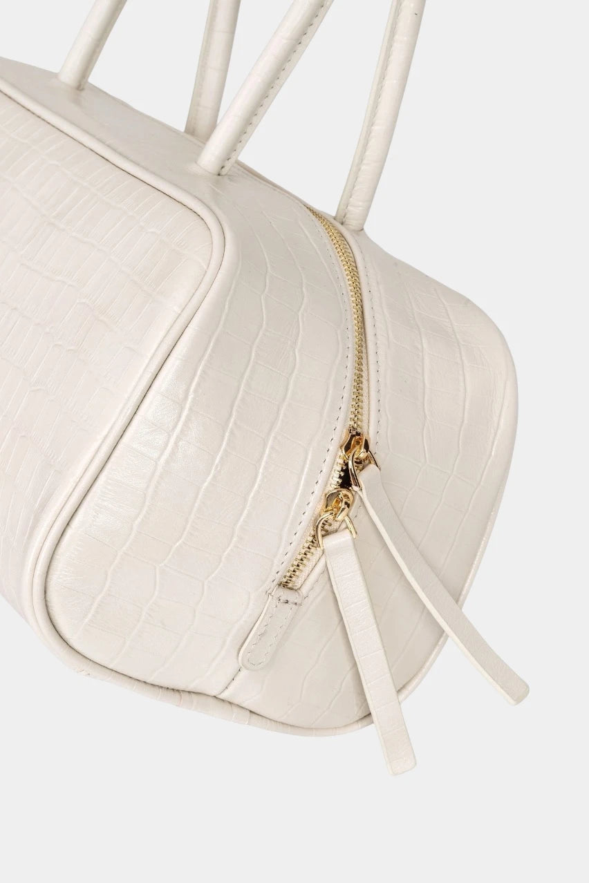 Beige textured leather Cult bag