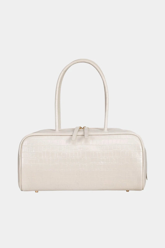 Beige textured leather Cult bag