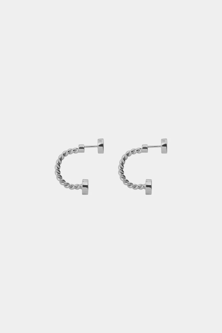 "Hryvna" Silver Earrings