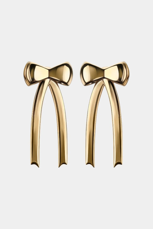 Gold-plated "Bow" earrings