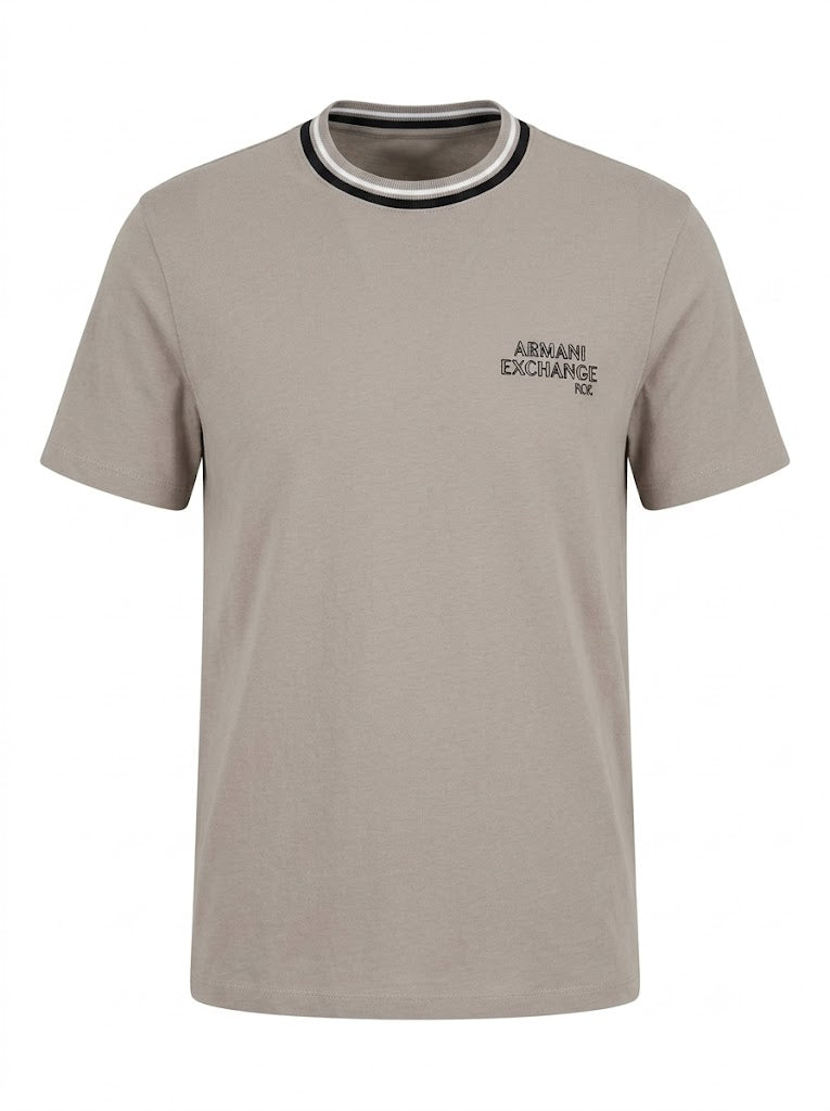 Beige T-shirt with contrasting details