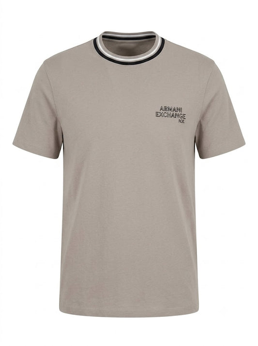 Beige T-shirt with contrasting details