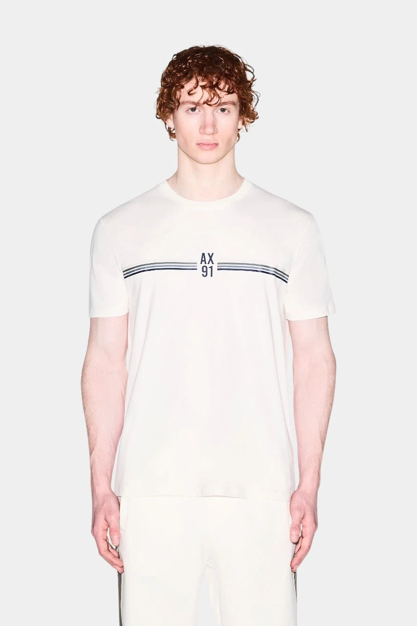 Cream cotton T-shirt