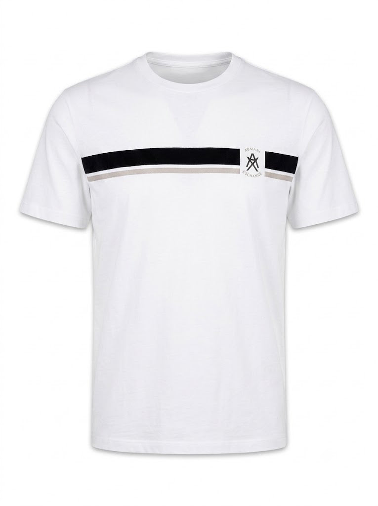 White T-shirt with a contrasting logo