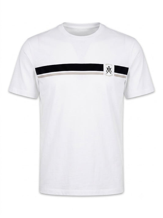 White T-shirt with a contrasting logo