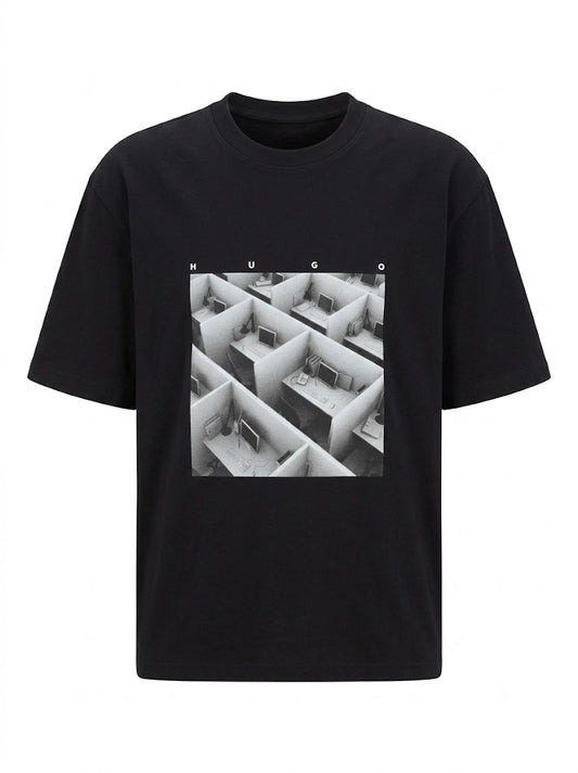 Black Dodger T-shirt with graphic print