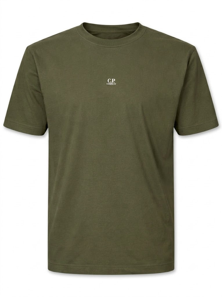 Khaki cotton T-shirt
