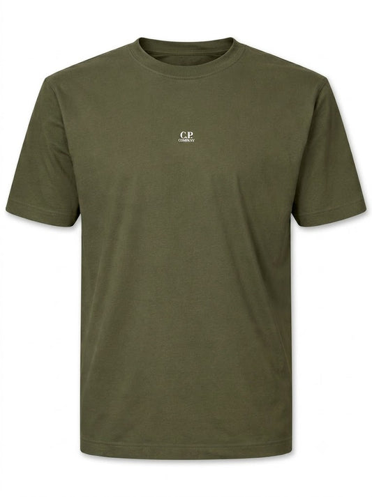 Khaki cotton T-shirt
