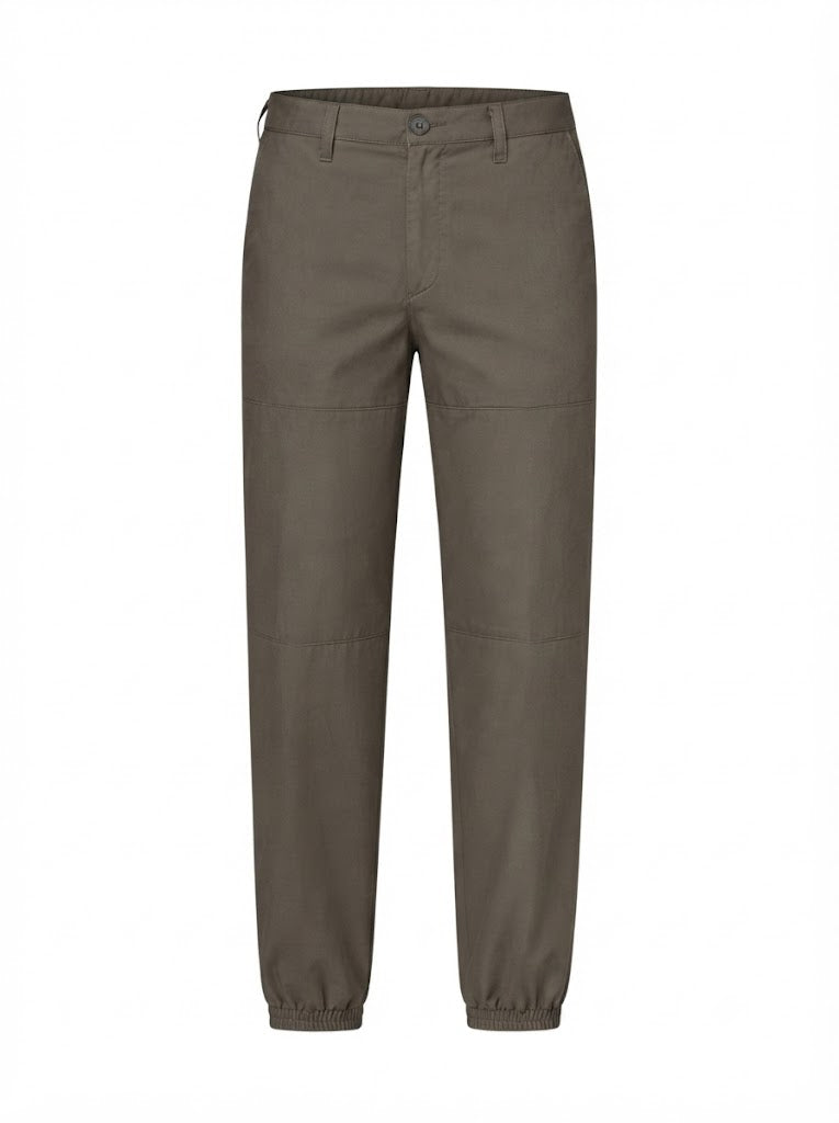 Khaki cotton trousers