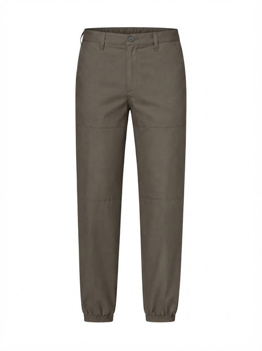 Khaki cotton trousers