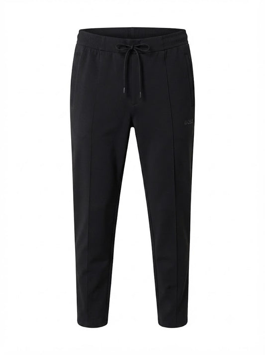 JT_Network Tapered Black Sweatpants