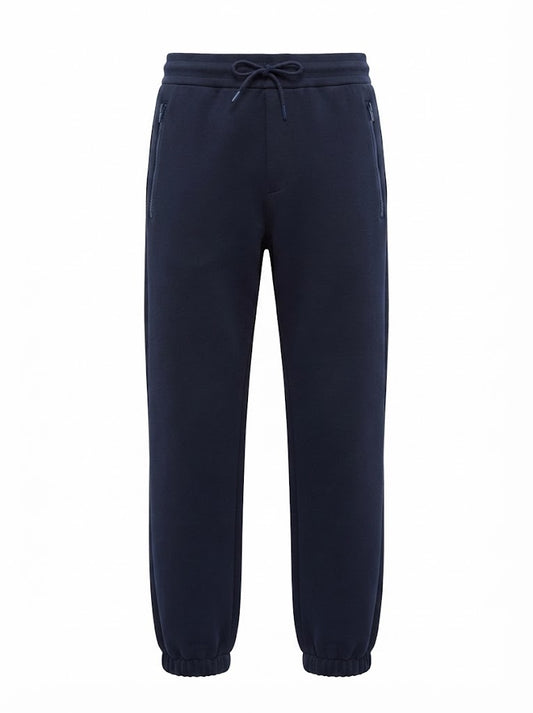 Dark blue cotton jogger sweatpants
