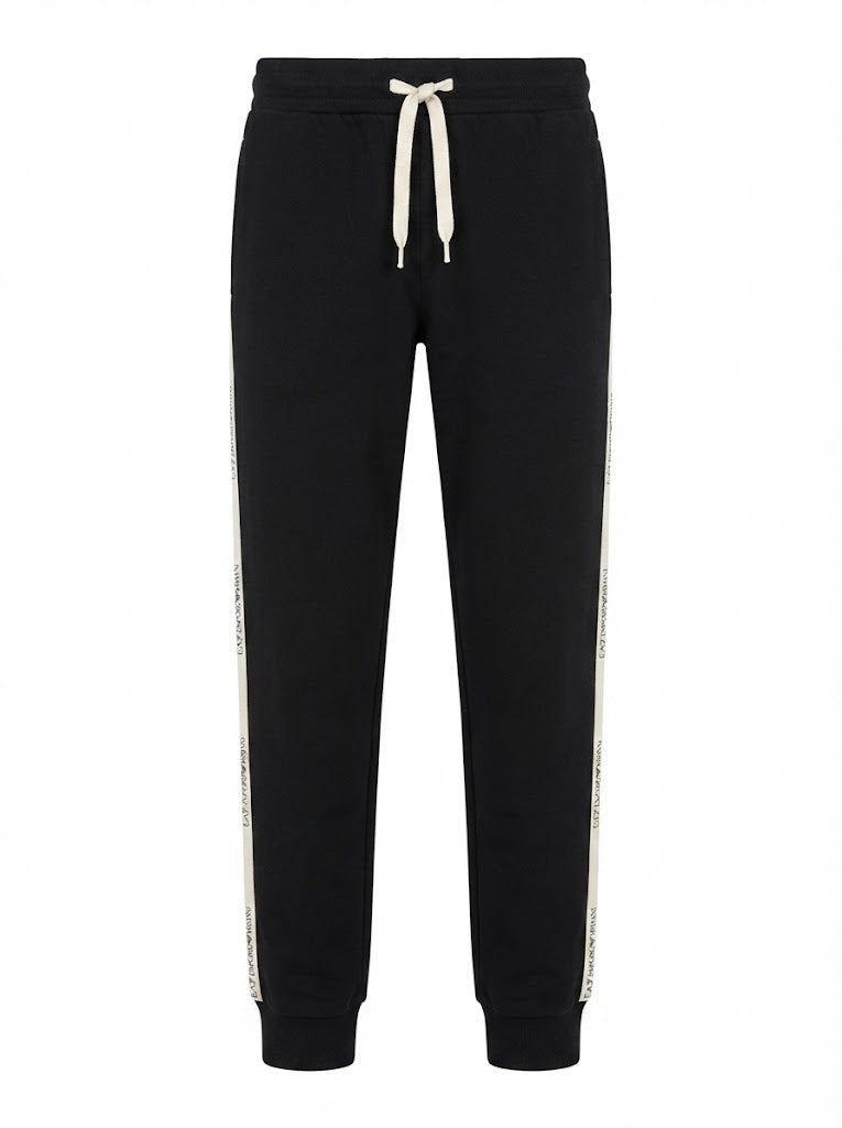 Logo Series black cotton-blend joggers