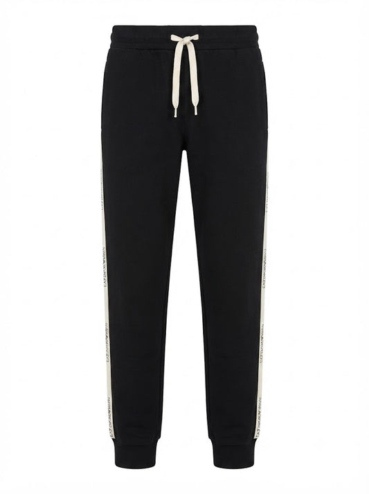 Logo Series black cotton-blend joggers