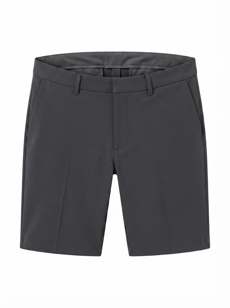 Dark blue fitted shorts