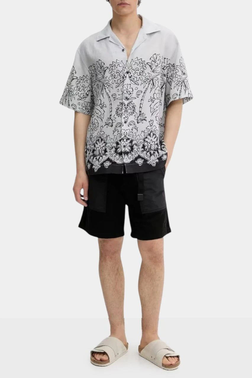 Gabri252D black denim shorts