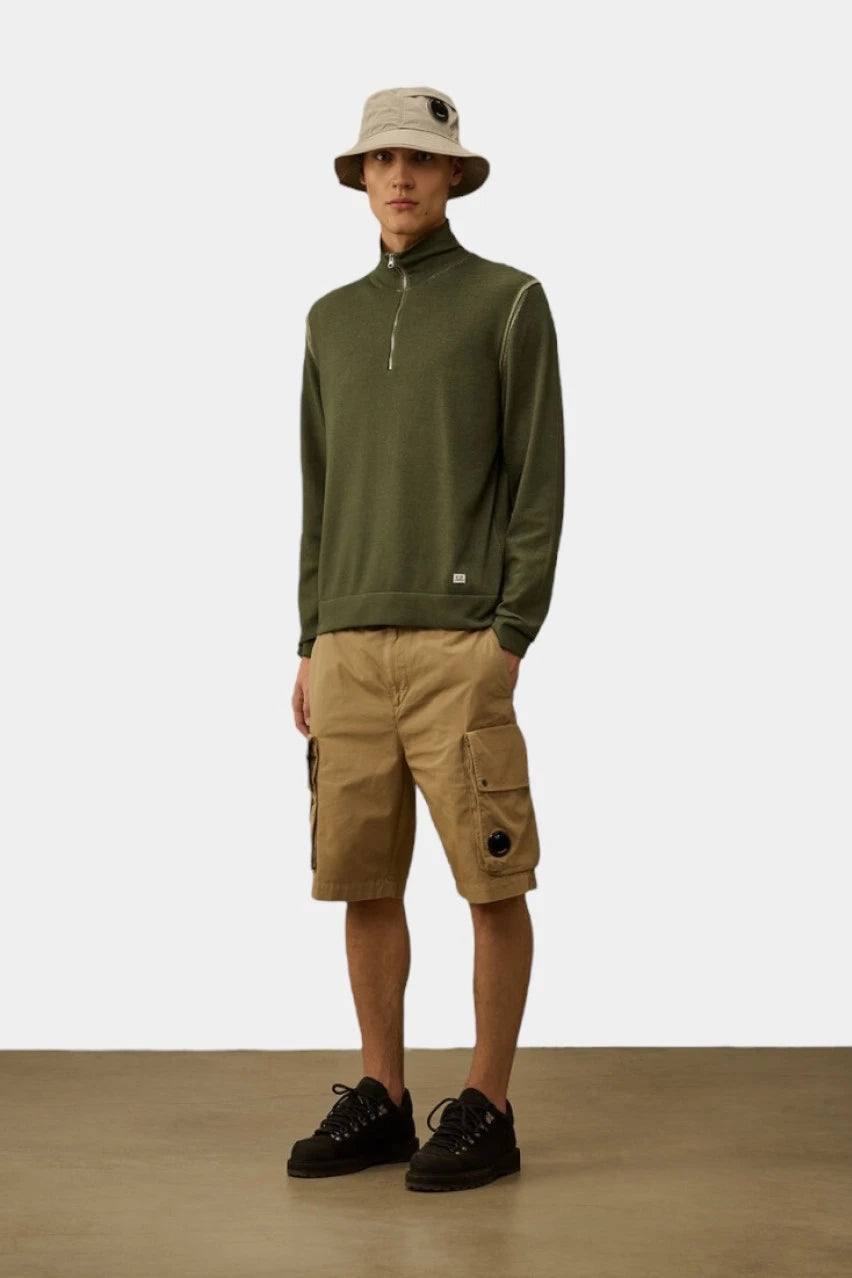 Beige cargo shorts