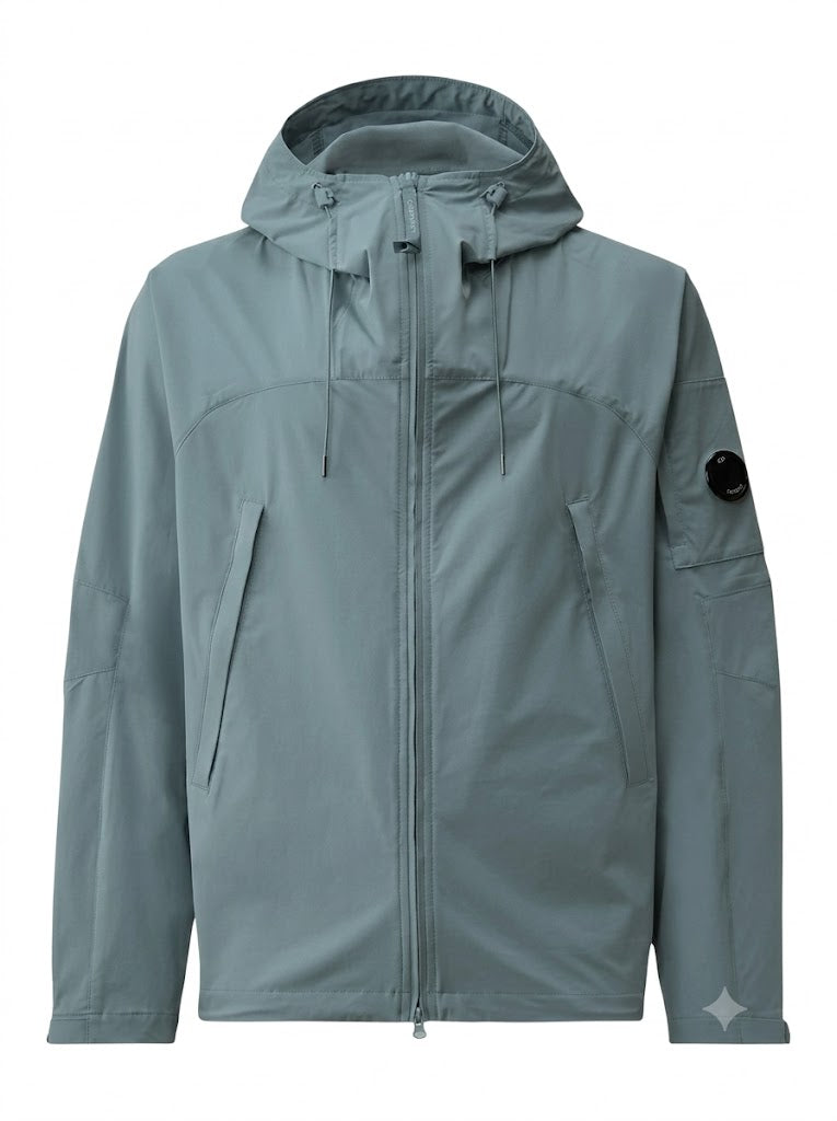 Blue windbreaker made of Pro Tek material
