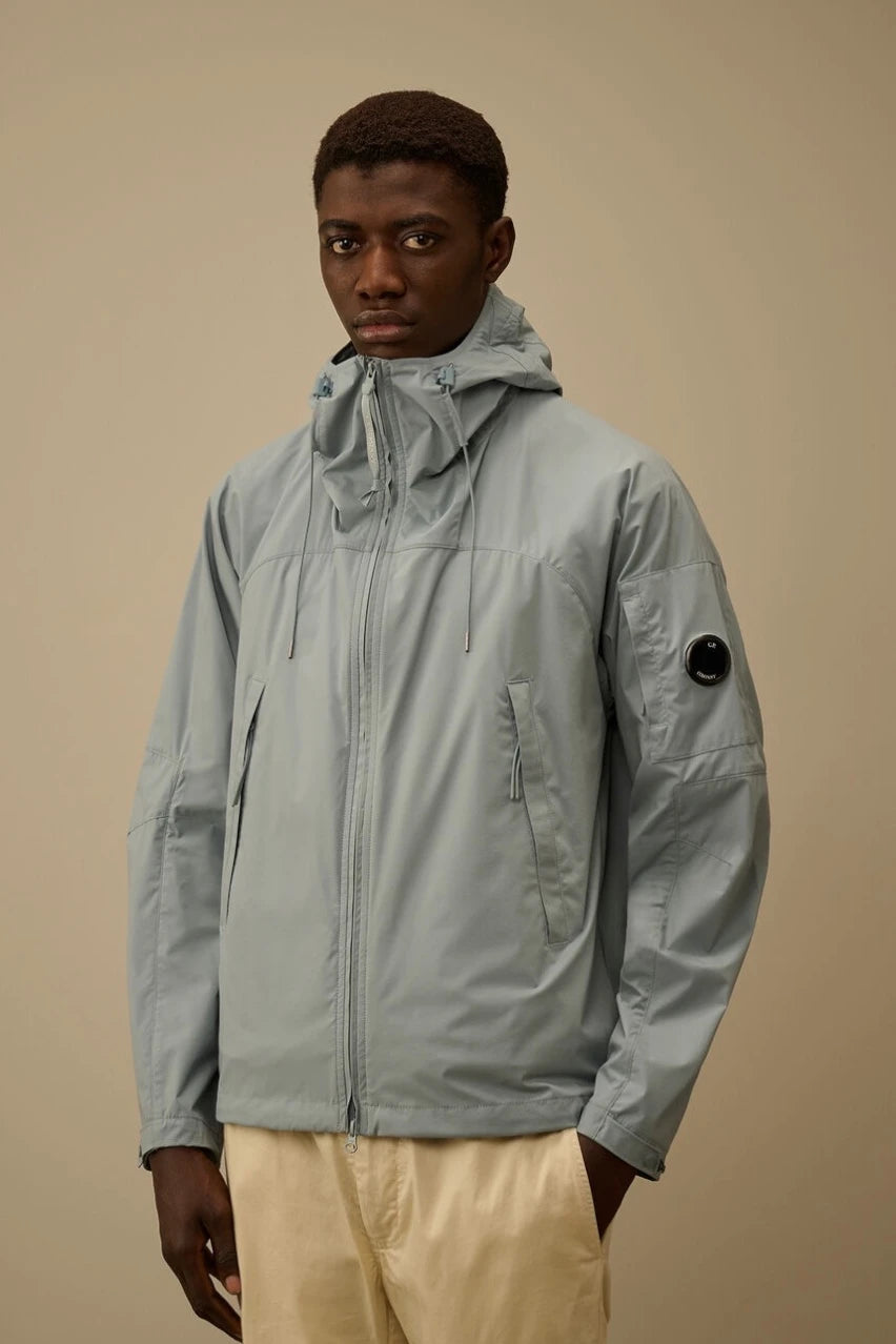 Blue windbreaker made of Pro Tek material