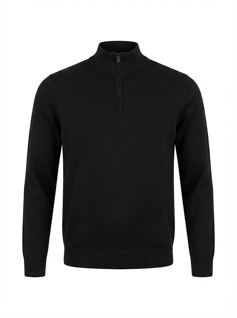 Dark grey wool turtleneck jumper