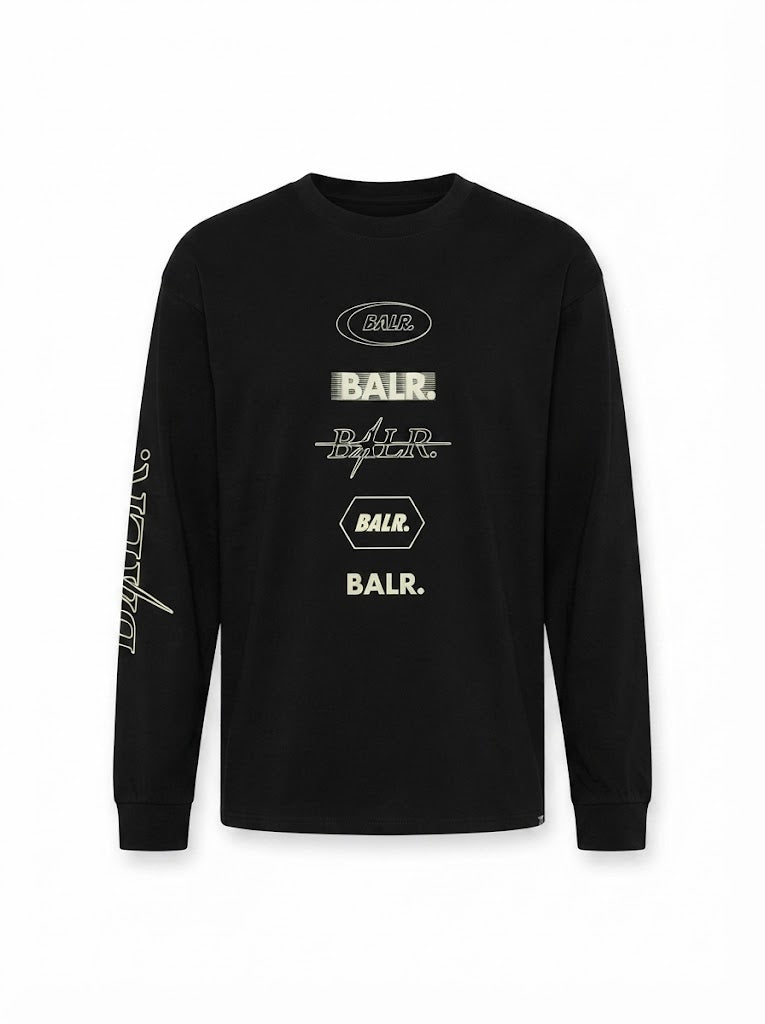 Black long-sleeve top