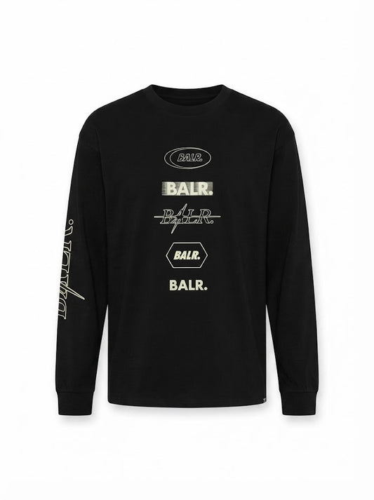 Black long-sleeve top