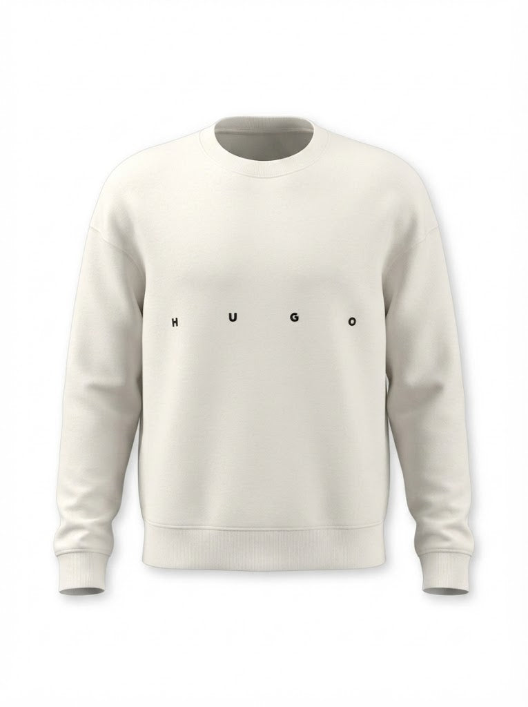 Darislong milky-colored sweatshirt with a back print