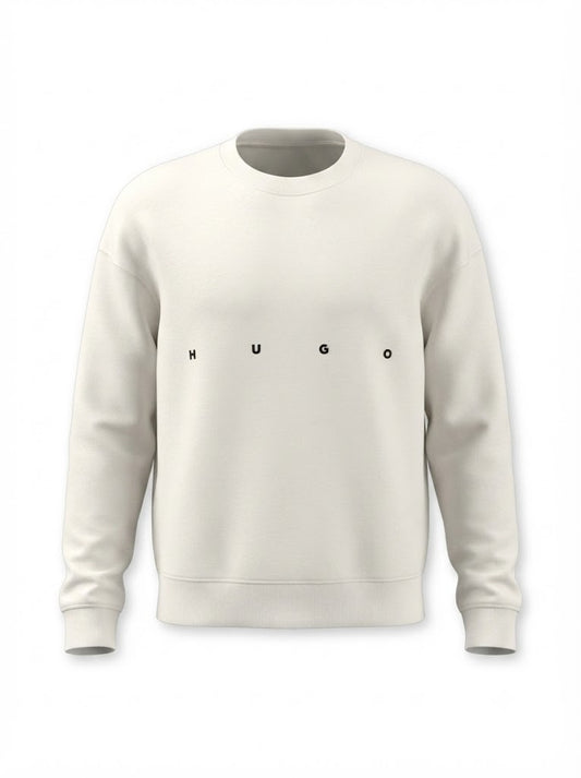 Darislong milky-colored sweatshirt with a back print