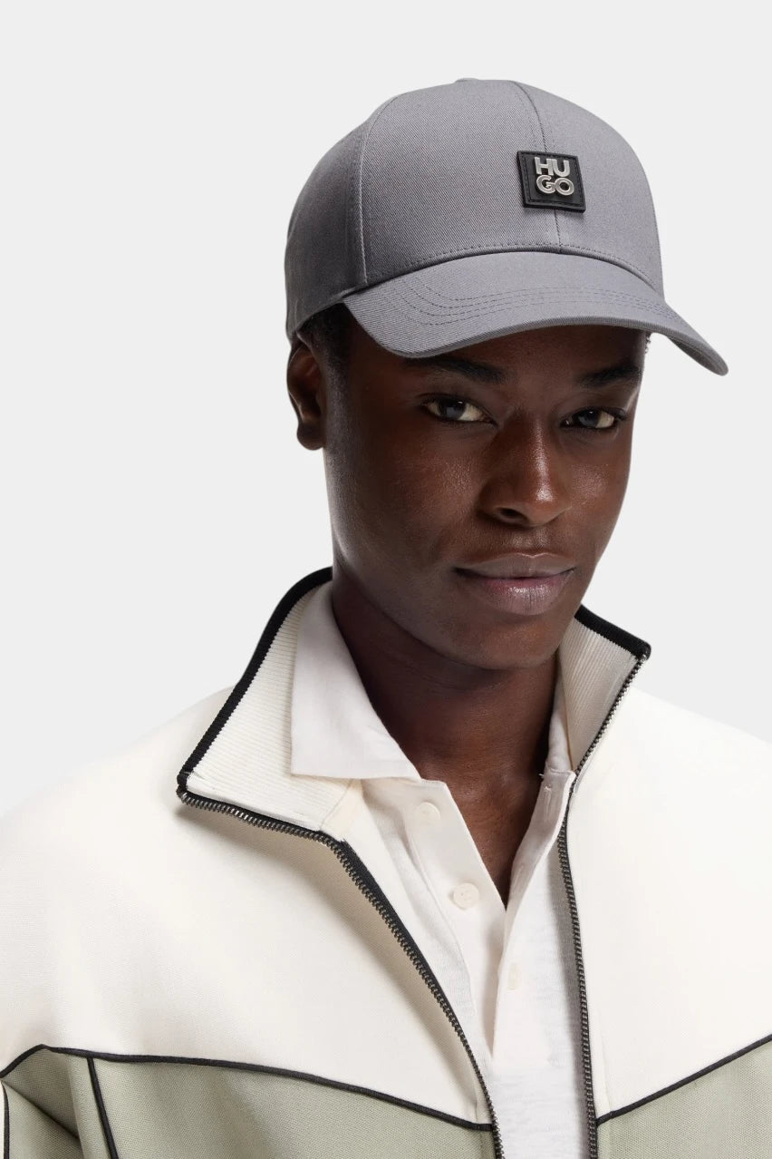 Jake-ME grey cotton twill cap