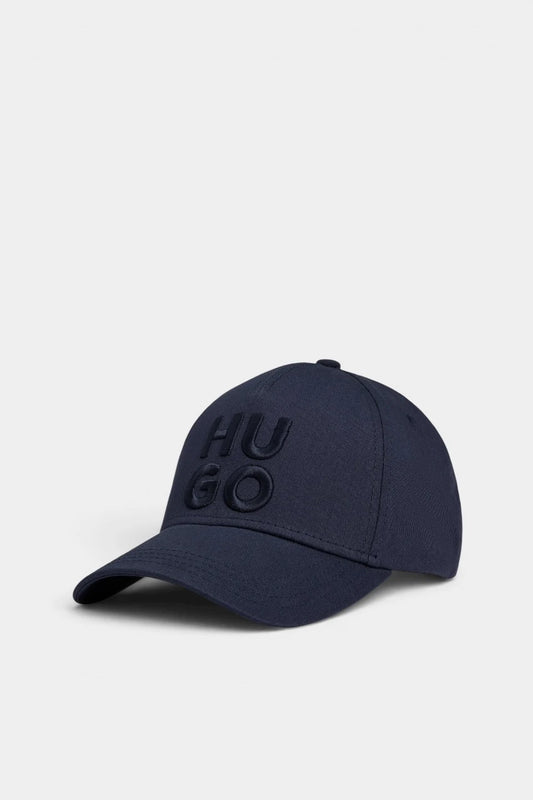 Dark blue Jude-Stacked cotton twill cap