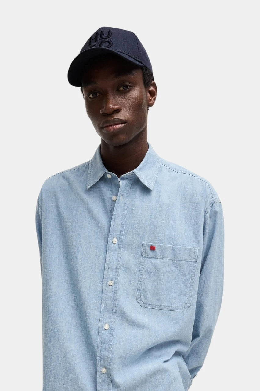 Dark blue Jude-Stacked cotton twill cap