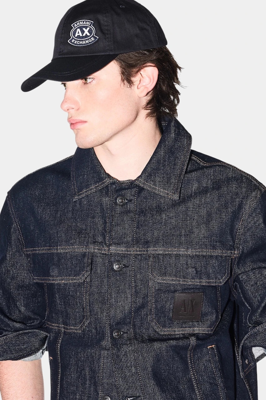 Dark blue cotton cap