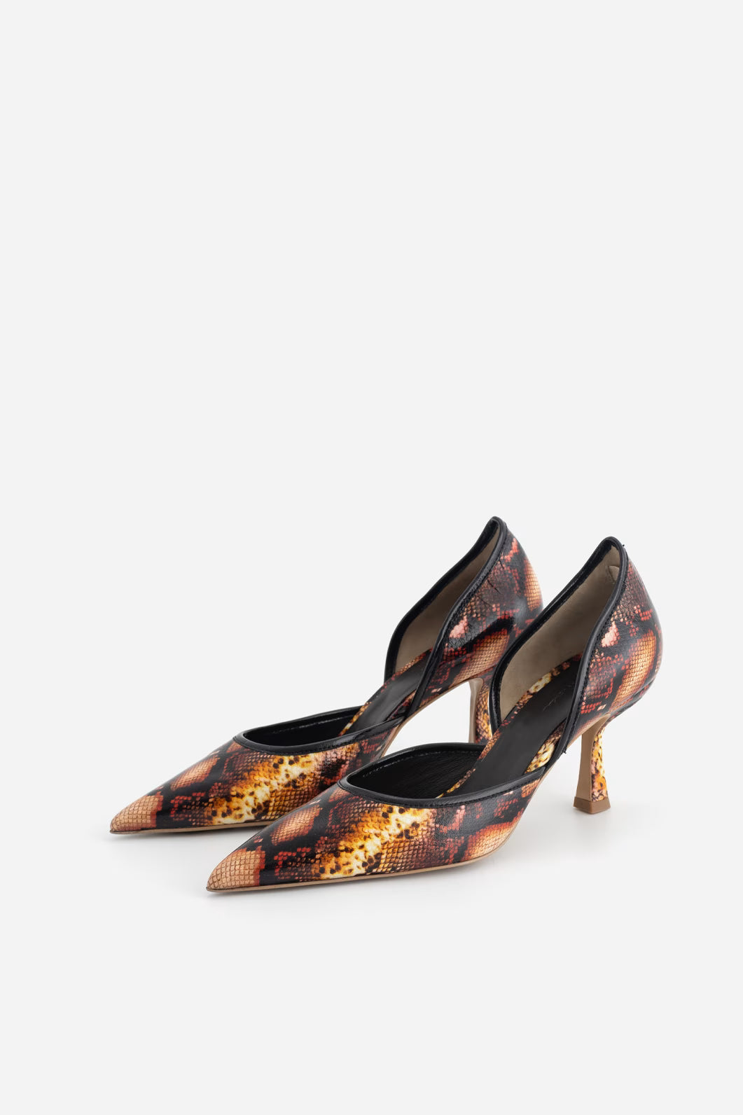 ESME shoes – brown and black reptile print