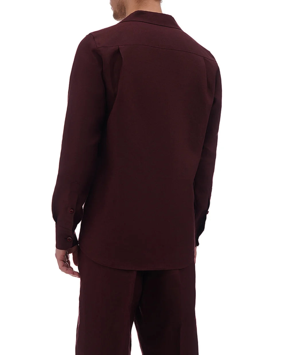 Burgundy shirt